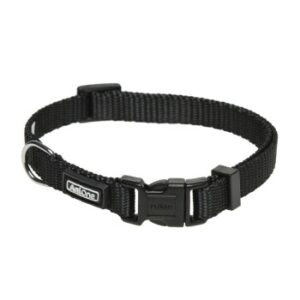 Halsbänder & Geschirre AniOne Halsband Classic Nylon schwarz XS