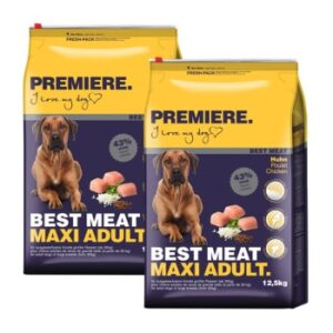 Hundefutter PREMIERE Best Meat Maxi Adult 2×12.5 kg