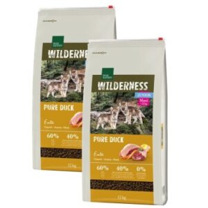 Hundefutter REAL NATURE WILDERNESS Maxi Junior Pure Duck 2×12 kg