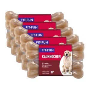 Hundefutter FIT+FUN Kauknochen gepresst 10 Stück, 13 cm