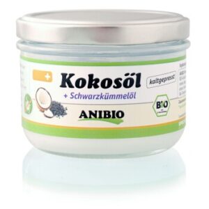 Hundefutter Anibio Kokosöl und Schwarzkümmel 200ml