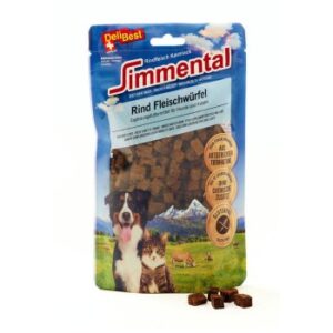 Hundefutter DeliBest Simmental Rindfleisch Würfel 2x180g