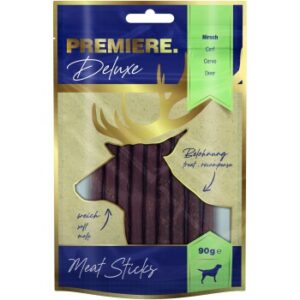 Hundefutter PREMIERE Deluxe Meat Sticks 90g Hirsch