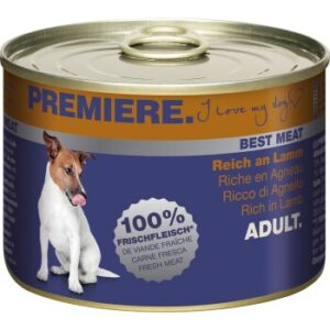 Hundefutter PREMIERE Best Meat Adult Lamm 12×185 g