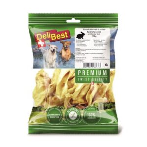 Hundefutter DeliBest Premium Hasenohren 150g