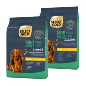 Hundefutter SELECT GOLD Complete Mini Adult Huhn 2×1 kg