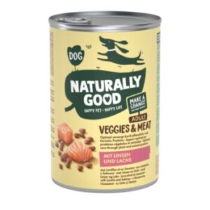 Hundefutter Naturally Good Veggies & Meat 6x400g Linsen und Lachs