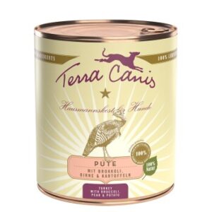 Hundefutter Terra Canis Classic Adult 6x800g Pute mit Brokkoli, Birne & Kartoffel