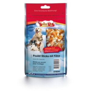 Hundefutter SwissDog Poulet Sticks mit Käse 500g