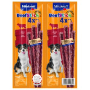 Hundefutter Vitakraft Beef-Stick 2×4 Stk. Rind