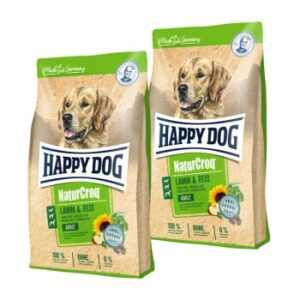 Hundefutter HAPPY DOG NaturCroq Lamm & Reis 2×15 kg