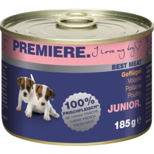 Hundefutter PREMIERE Best Meat Junior Geflügel 12×185 g