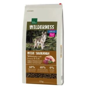 Hundefutter REAL NATURE WILDERNESS Maxi Adult Wide Savannah mit Wildschwein, Lamm & Ente 12 kg