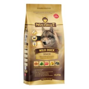 Hundefutter WOLFSBLUT Wild Duck Senior 2×12.5 kg