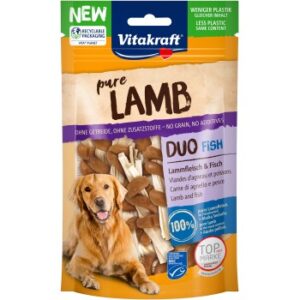 Hundefutter Vitakraft Pure LAMB Duo Fisch, Lamm & Fisch 8×80 g