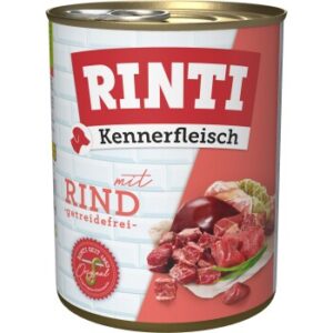 Hundefutter RINTI Kennerfleisch Rind 12×800 g