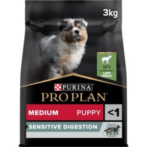 Hundefutter PRO PLAN Puppy Medium Sensitive Digestion Lamm 3 kg