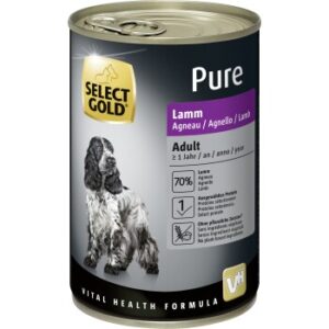 Hundefutter SELECT GOLD Pure Adult Lamm 6×400 g