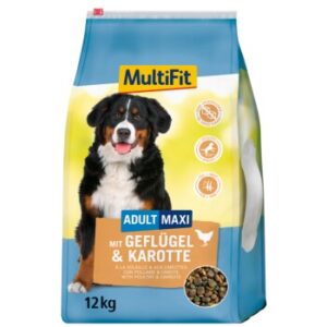 Hundefutter MultiFit Maxi Adult mit Geflügel & Karotte 12kg