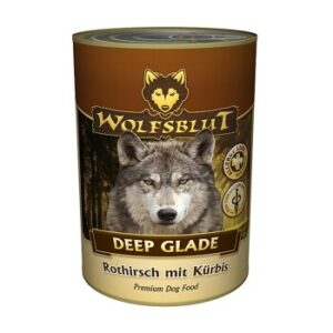 Hundefutter WOLFSBLUT Adult Deep Glade – Rothirsch mit Kürbis – 6x395g