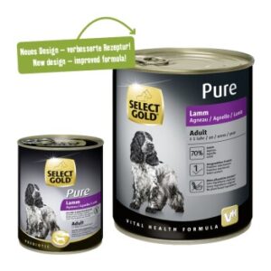 Hundefutter SELECT GOLD Pure Adult Lamm 6×800 g