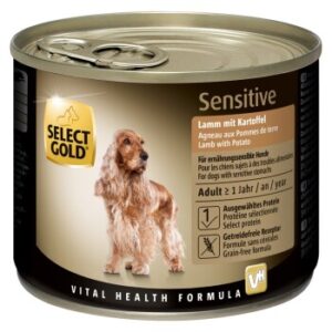 Hundefutter SELECT GOLD Sensitive Adult 6x200g Lamm mit Kartoffeln