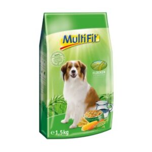 Hundefutter MultiFit Hund Flockenfutter 1.5 kg