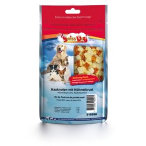 Hundefutter SwissDog Kauknoten mit Hühnerbrust 400g