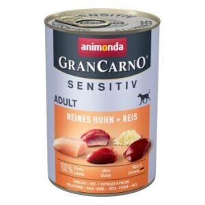 Hundefutter animonda GranCarno Adult Sensitiv Huhn & Reis 24×400 g