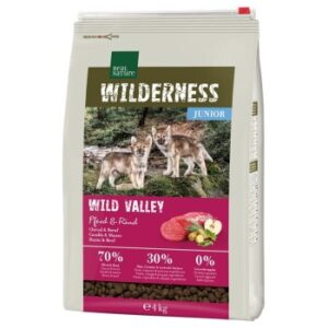 Hundefutter REAL NATURE WILDERNESS Junior Wild Valley Pferd & Rind 4 kg