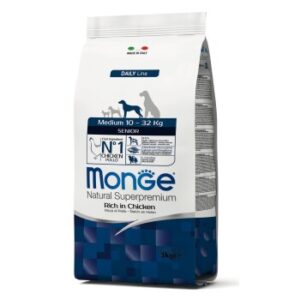 Hundefutter Monge Daily Line Senior Medium Huhn 12 kg