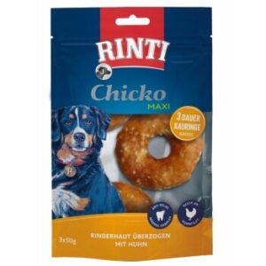 Hundefutter RINTI Chicko Classic Kauringe 3×50 g