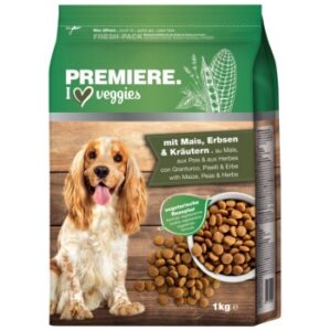 Hundefutter PREMIERE Veggies Mais, Erbsen & Kräutern 1 kg