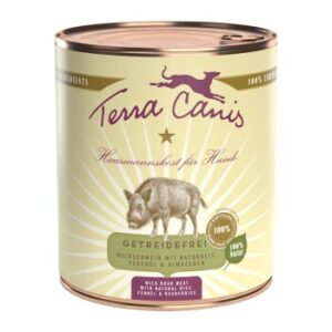 Hundefutter Terra Canis Classic Adult 6x800g Wildschwein mit Naturreis, Fenchel & Himbeeren