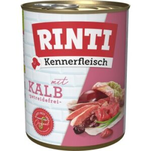 Hundefutter RINTI Kennerfleisch Kalb 12×800 g