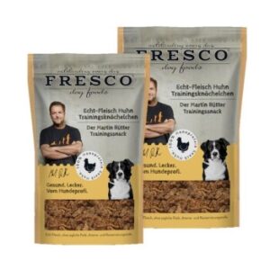 Hundefutter FRESCO M. Rütter Trainingsknöchelchen 2x150g Echt-Fleisch Huhn