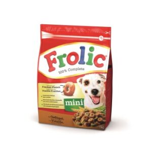 Hundefutter Frolic Mini mit Geflügel, Gemüse und Getreide 1kg