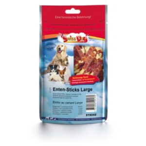 Hundefutter SwissDog Enten Sticks 400g, 40 Stück