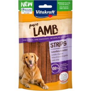 Hundefutter Vitakraft Pure LAMB Lammfleischstreifen 11×80 g