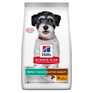 Hundefutter Hill’s Science Plan Perfect Weight + Active Mobility Adult Small & Mini mit Huhn 6 kg