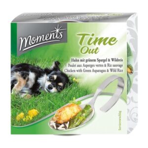 Hundefutter MOMENTS Hund Time out (Huhn, grüner Spargel & Wildreis) 10x125g