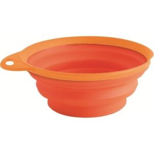 Tierfutterbehälter Josty Faltnapf Silicone orange / grün 19 cm