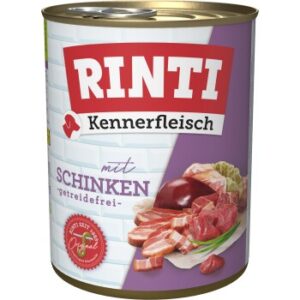 Hundefutter RINTI Kennerfleisch Schinken 12×800 g