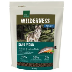 Hundefutter REAL NATURE WILDERNESS Dark Fjord Rothirsch, Lachs & Ente 1 kg