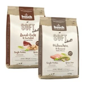 Hundefutter bosch Soft Mixpaket Geflügel 2×2,5kg