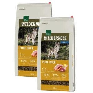 Hundefutter REAL NATURE WILDERNESS Adult Pure Duck 2×12 kg