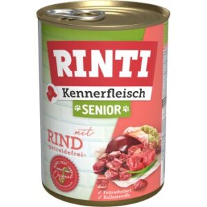 Hundefutter RINTI Kennerfleisch Senior 12x400g Rind