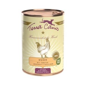 Hundefutter Terra Canis Classic Adult 6x400g Huhn mit Tomaten, Amaranth & Basilikum