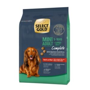 Hundefutter SELECT GOLD Complete Mini Adult Rind 1 kg