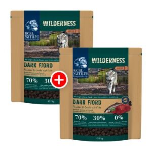 Hundefutter REAL NATURE WILDERNESS: Hochwertiges Futter für Rothirsch und Lachs – Dark Fjord für gesunde Ernährung